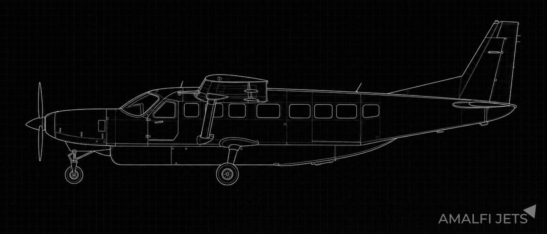 Caravan 208B technical schematic