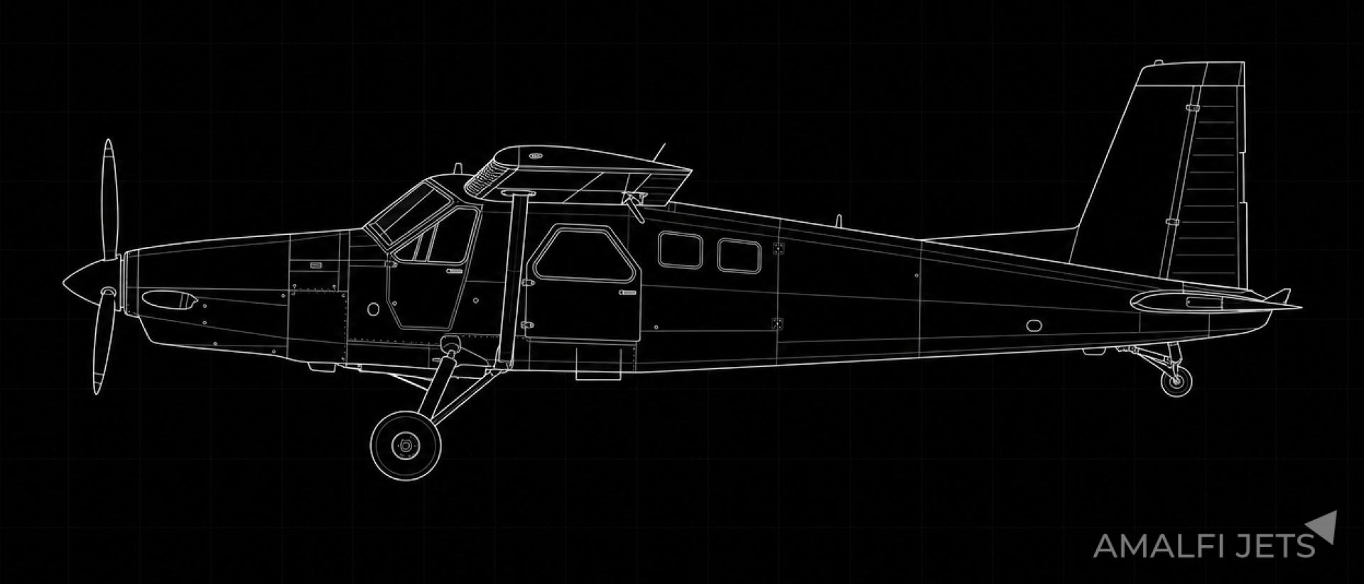 De Havilland DHC-2T technical schematic