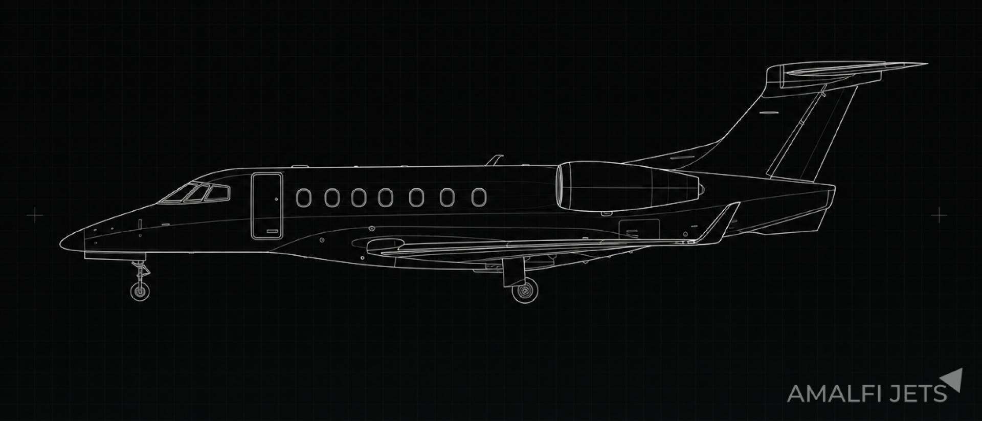 Embraer PHENOM 300 technical schematic