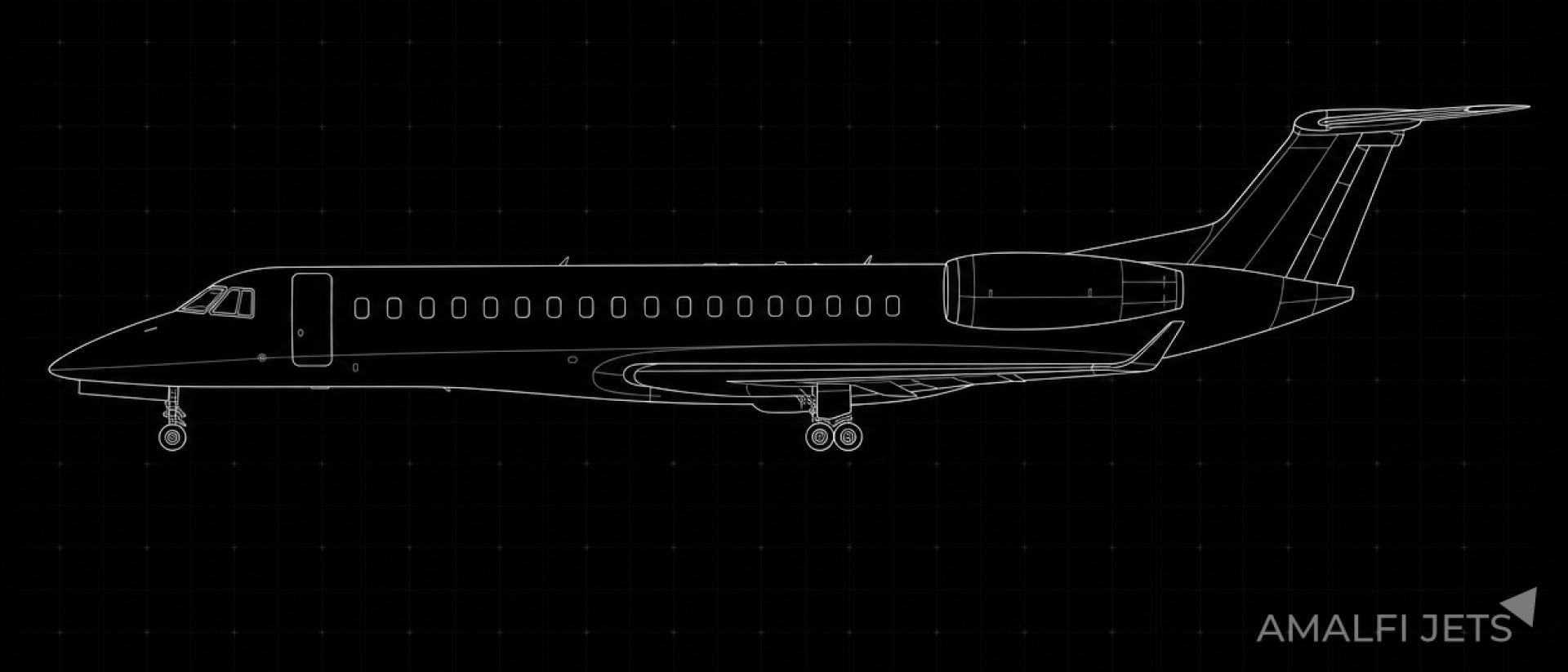 Embraer LEGACY 650 technical schematic