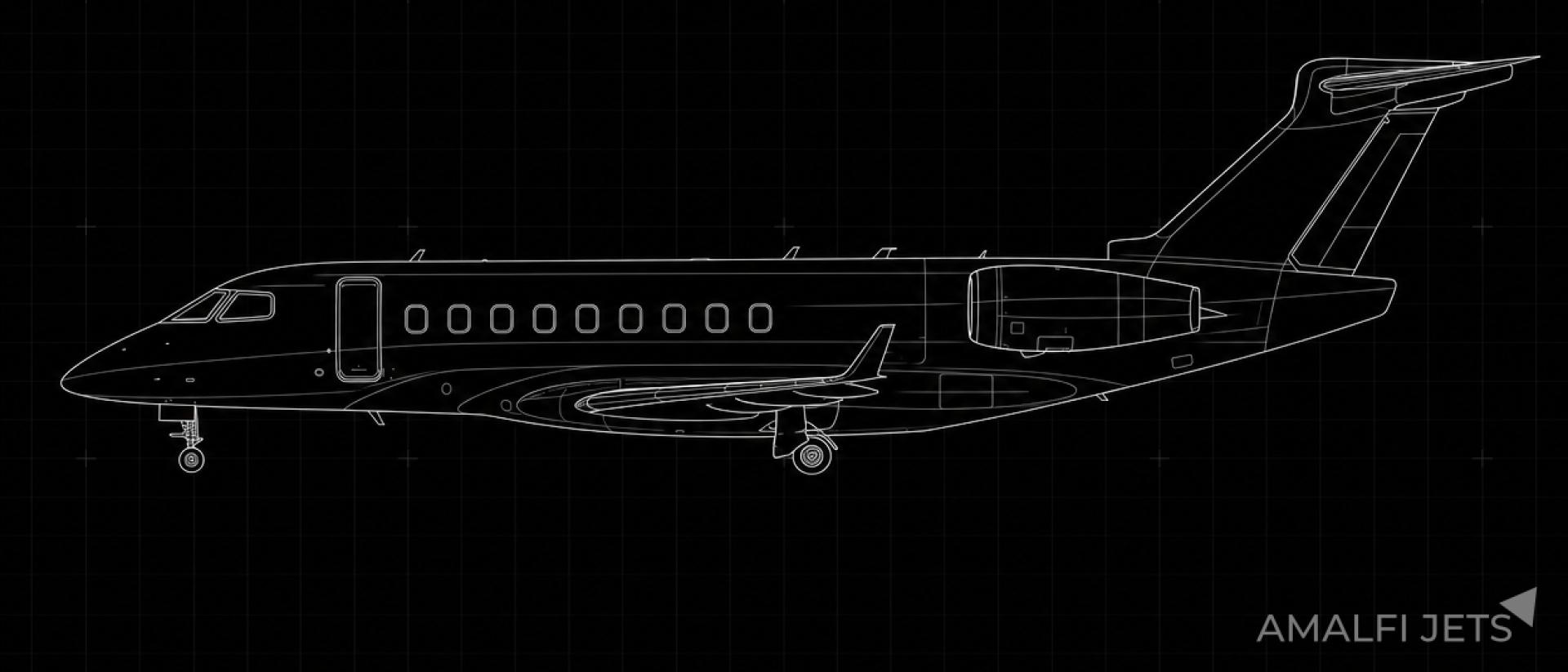 Embraer LEGACY 500 technical schematic