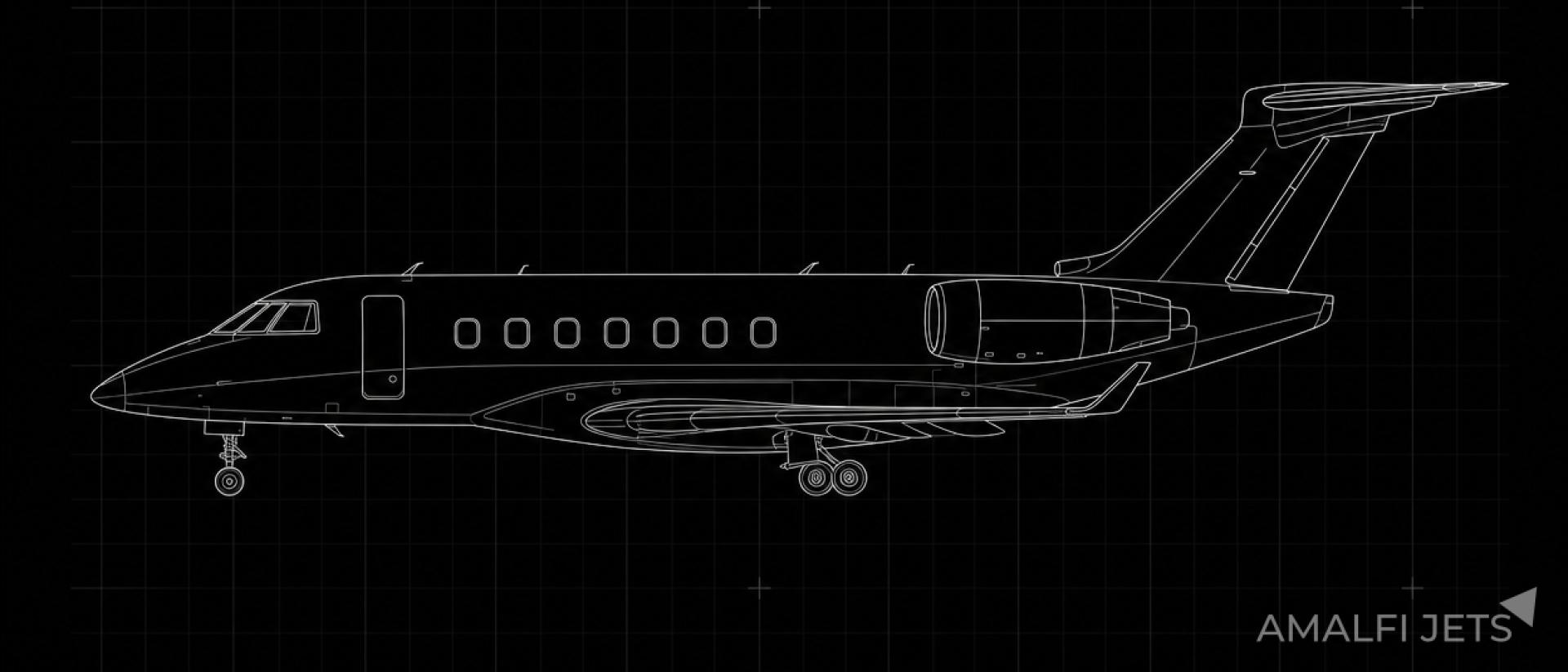 Embraer LEGACY 450 technical schematic