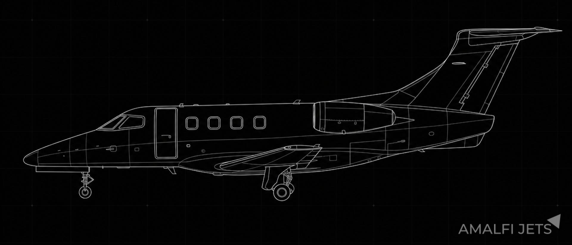 Embraer PHENOM 100E technical schematic