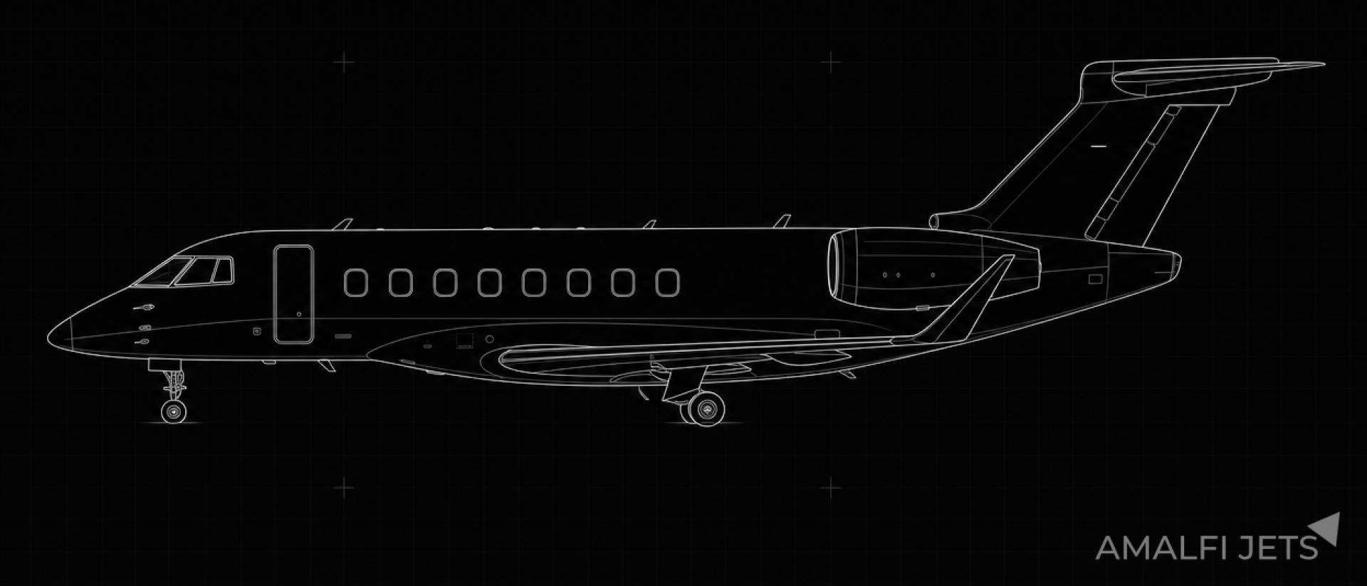 Embraer PRAETOR 600 technical schematic