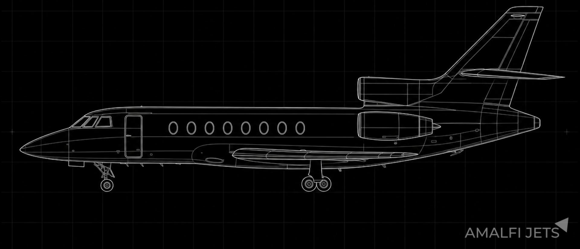 Falcon 50EX technical schematic