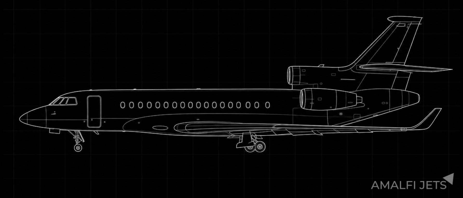 Falcon 7X technical schematic