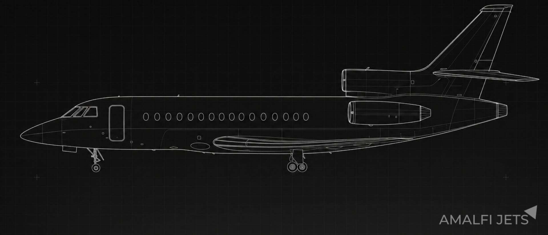 Falcon 900DX technical schematic