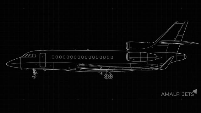 Falcon 900LX technical schematic