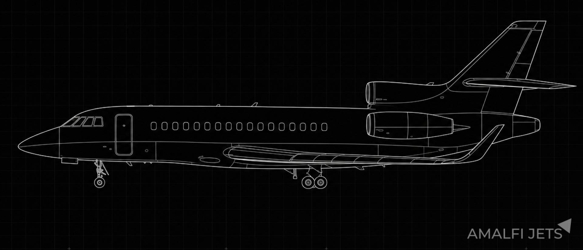 Falcon 900LX technical schematic