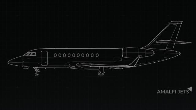 Falcon 2000LXS technical schematic