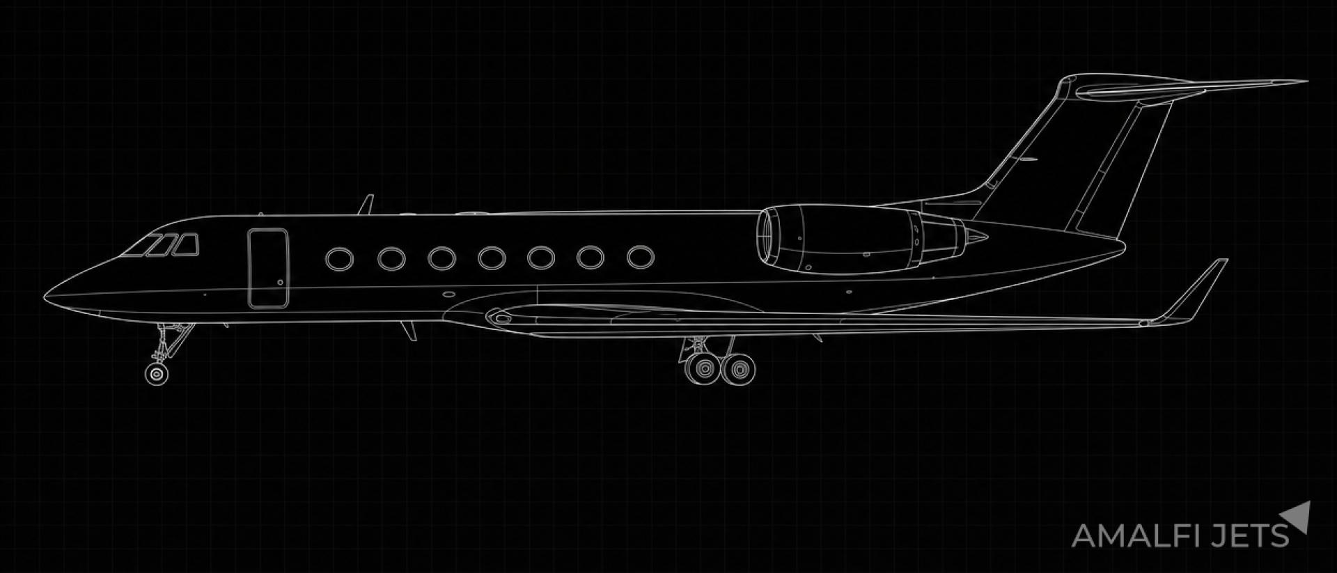 Gulfstream G-IV (G400) technical schematic