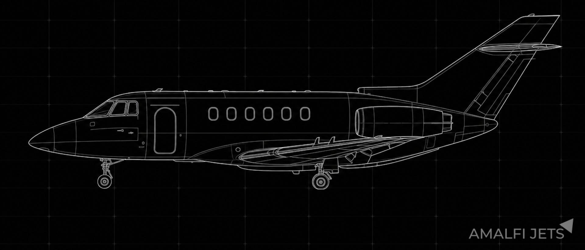 Hawker 800A technical schematic