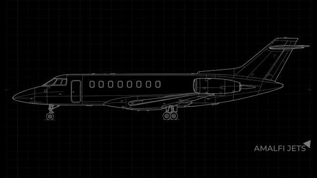 Hawker 1000A technical schematic