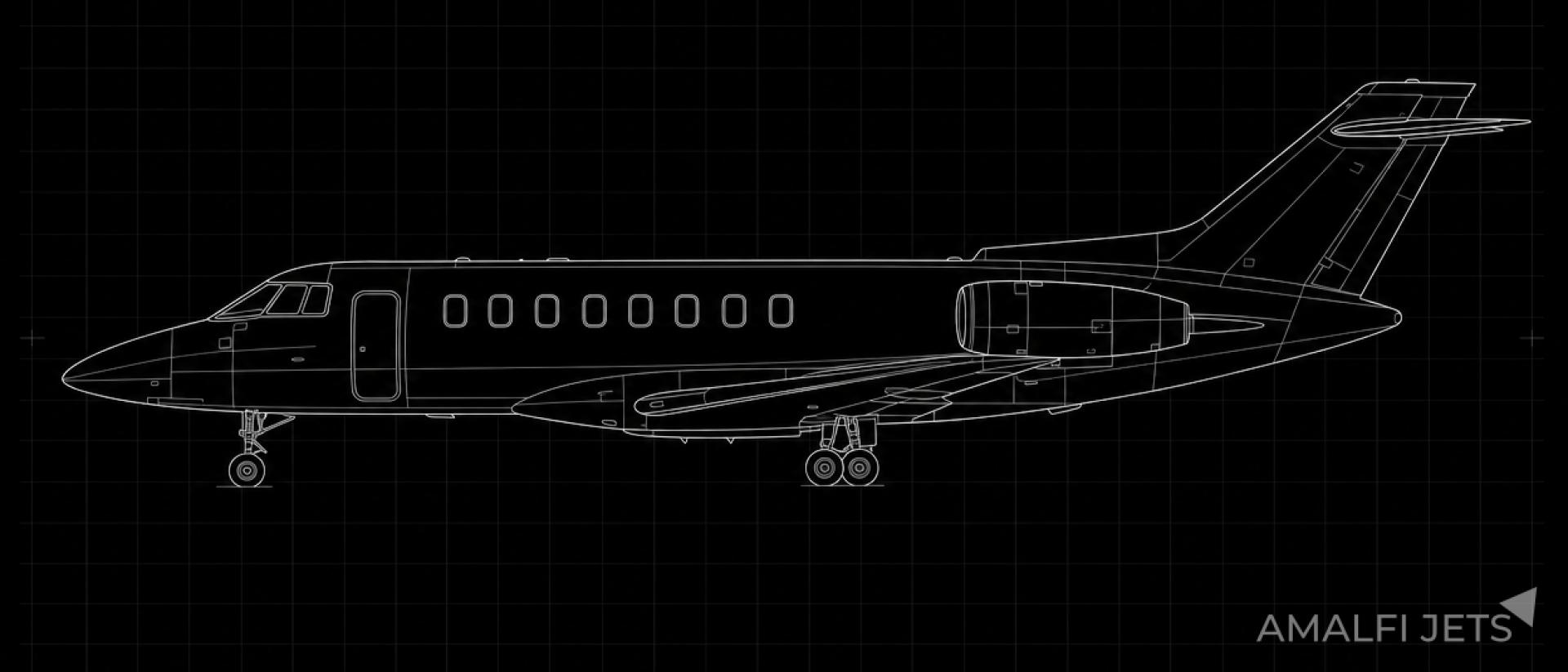 Hawker 1000A technical schematic