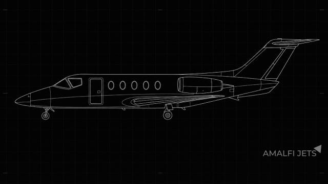 Hawker 400XP technical schematic
