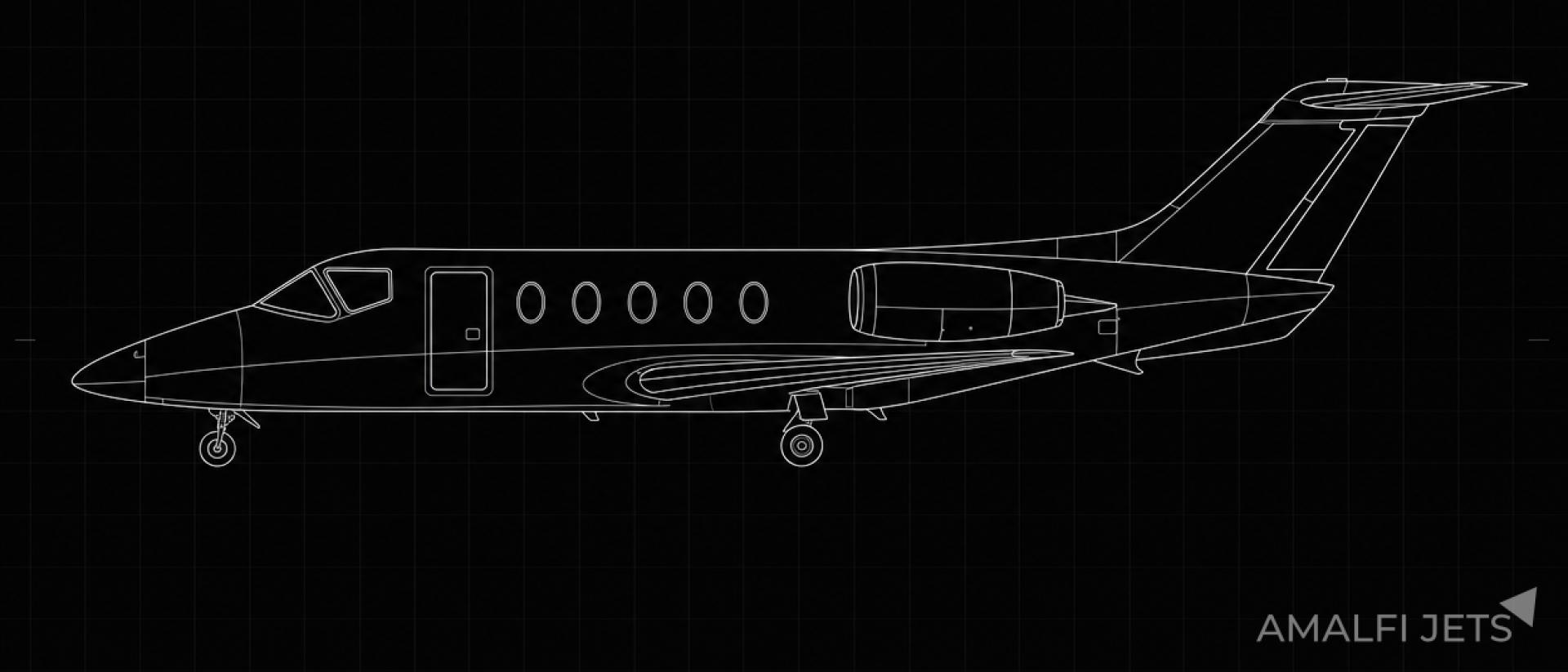 Hawker 400XP technical schematic