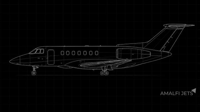 Hawker 800XPI technical schematic