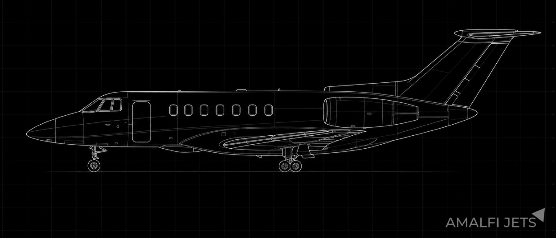 Hawker 800XPI technical schematic