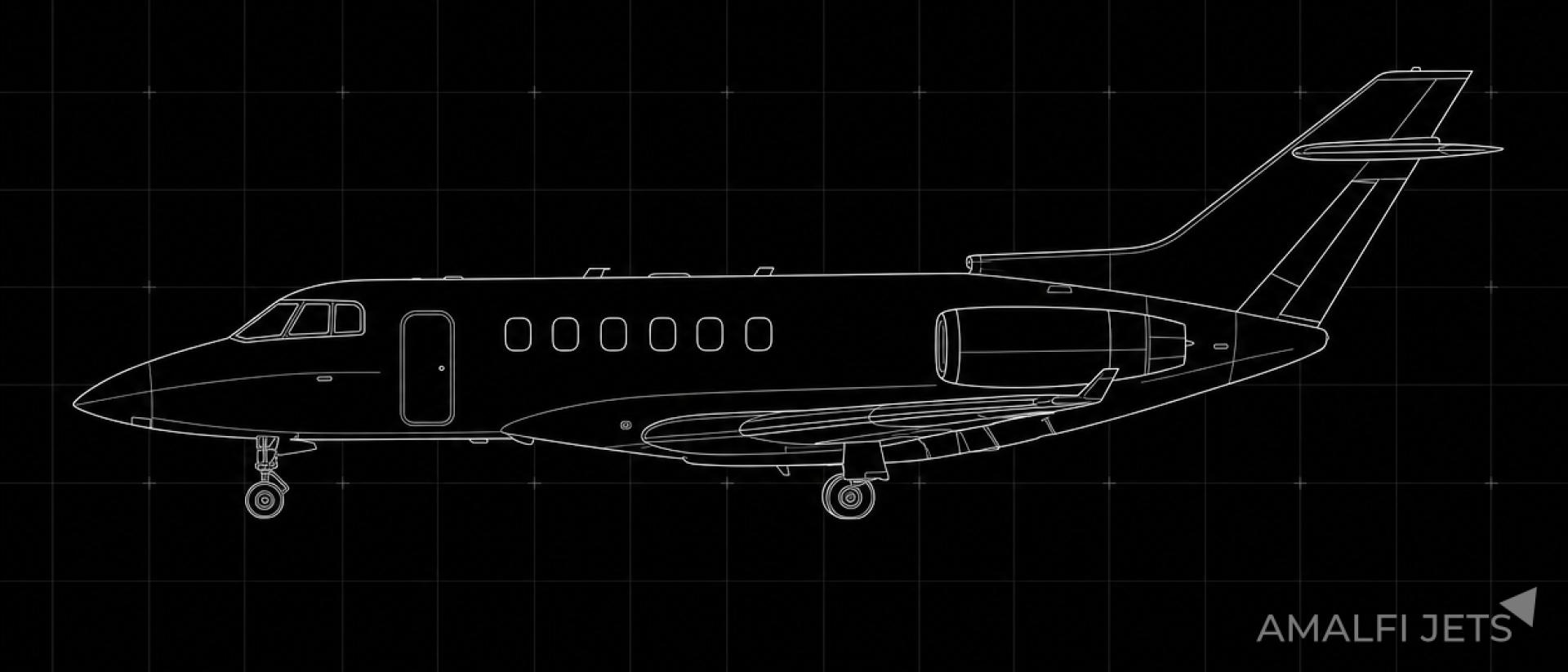 Hawker 850XP technical schematic