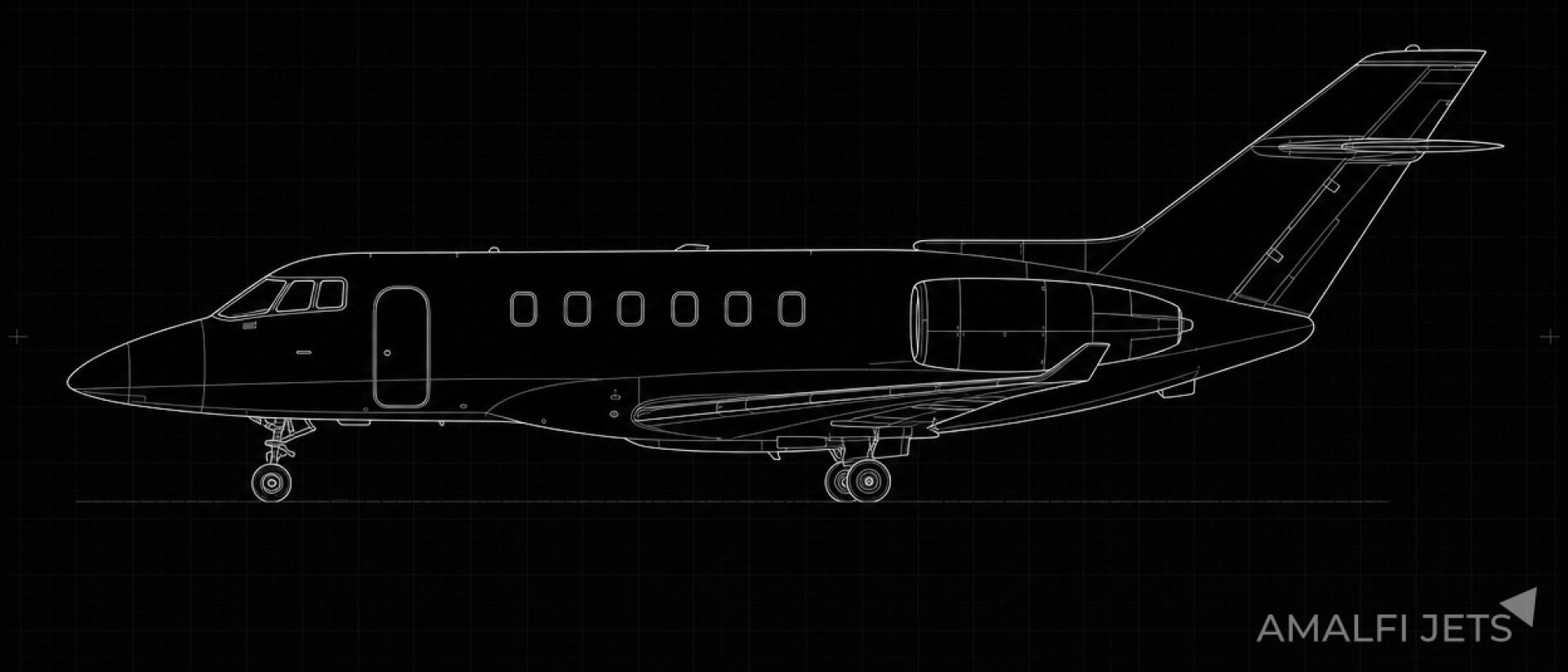 Hawker 900XP technical schematic