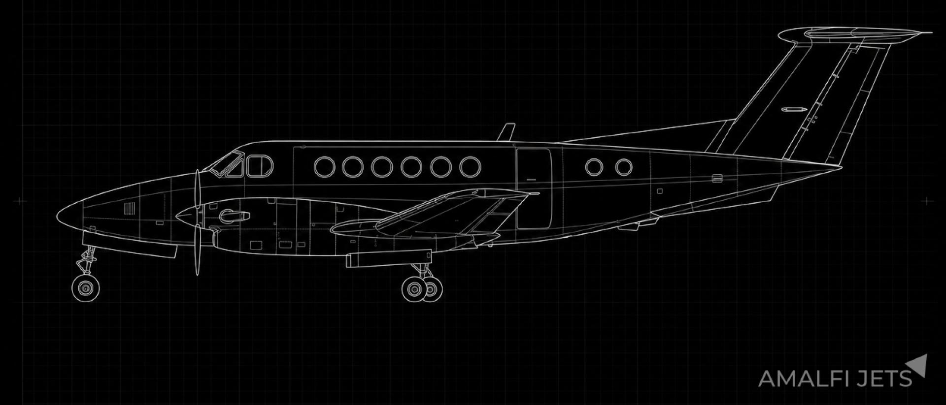 King Air A200 technical schematic
