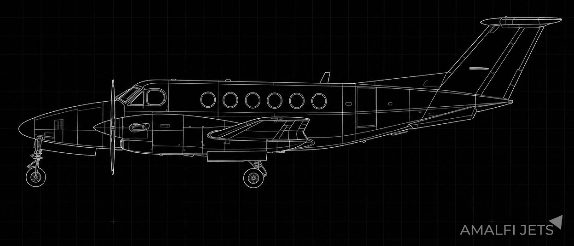 King Air B100 technical schematic
