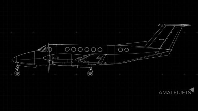 King Air B200SE technical schematic