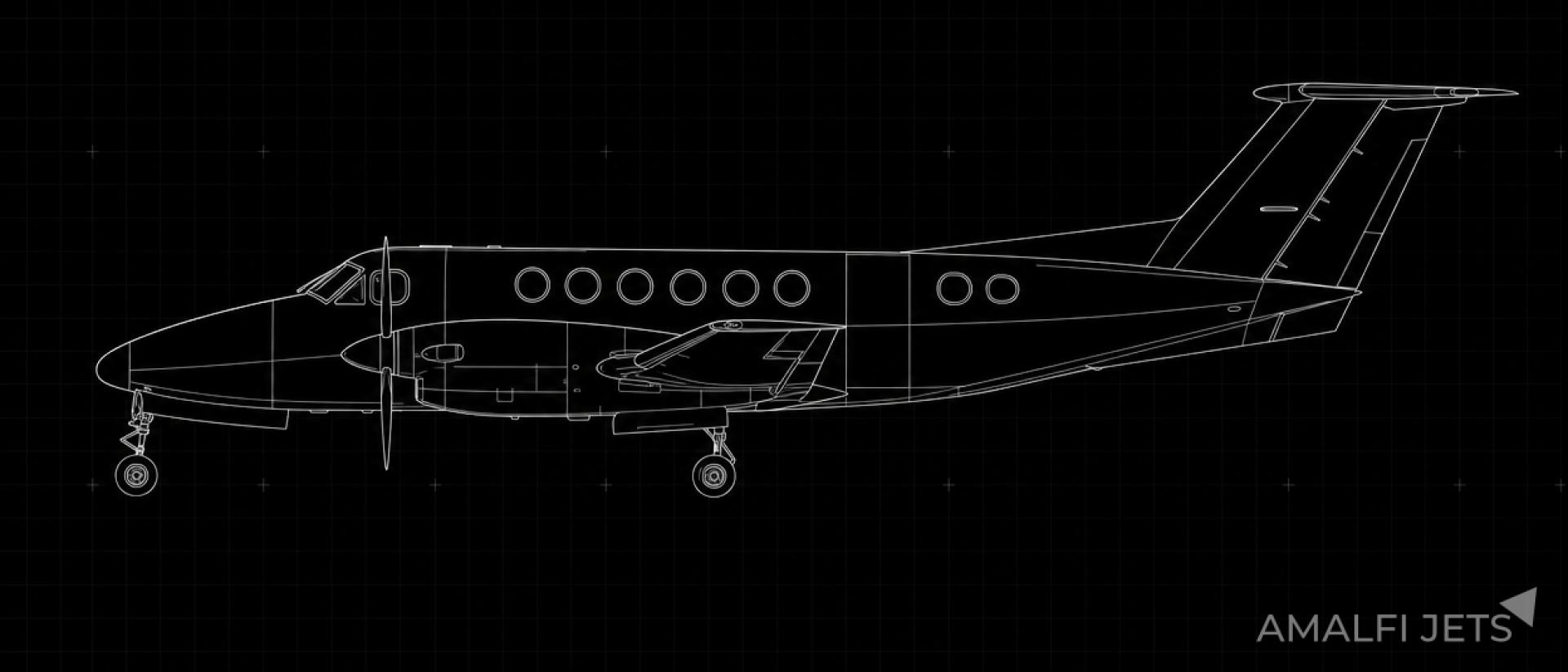 King Air B200SE technical schematic