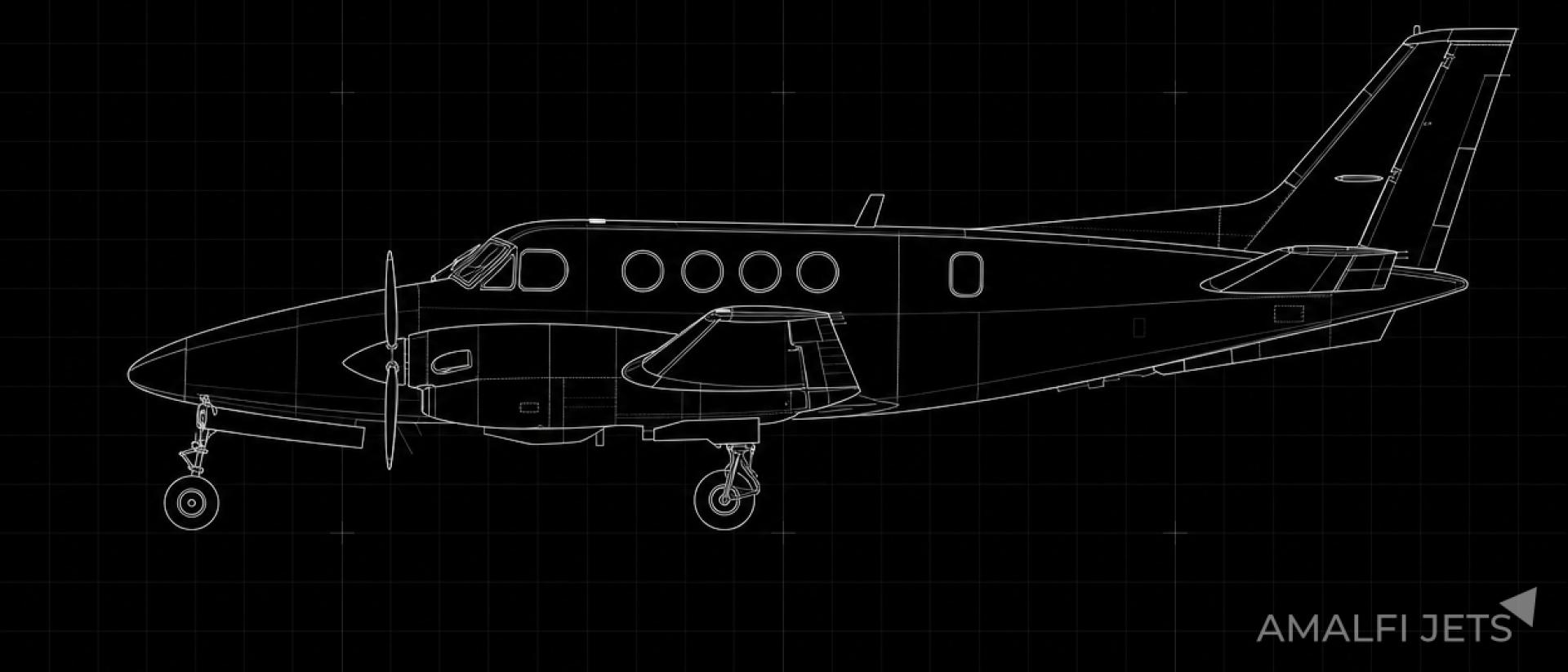 King Air C90 technical schematic