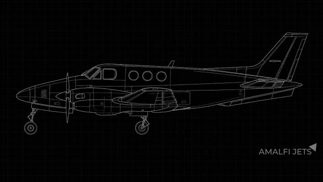 King Air C90-1 technical schematic