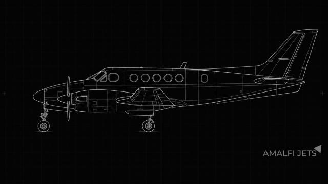 King Air C90A technical schematic
