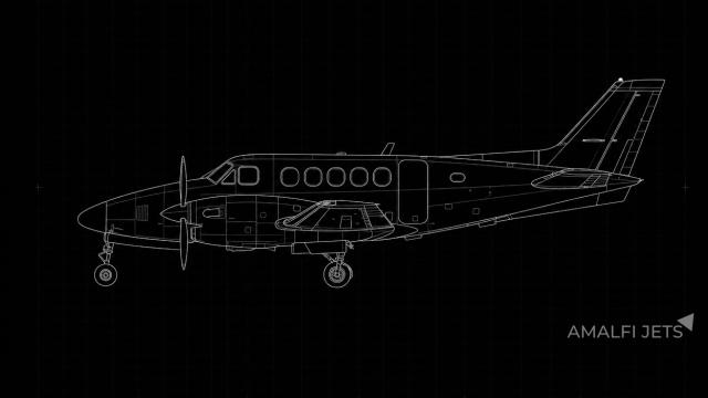 King Air C90SE technical schematic