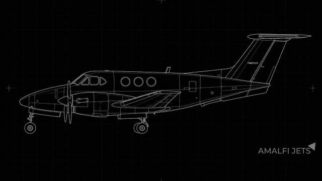 King Air F90 technical schematic
