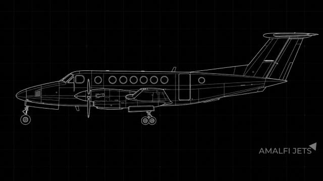 King Air B200GT technical schematic