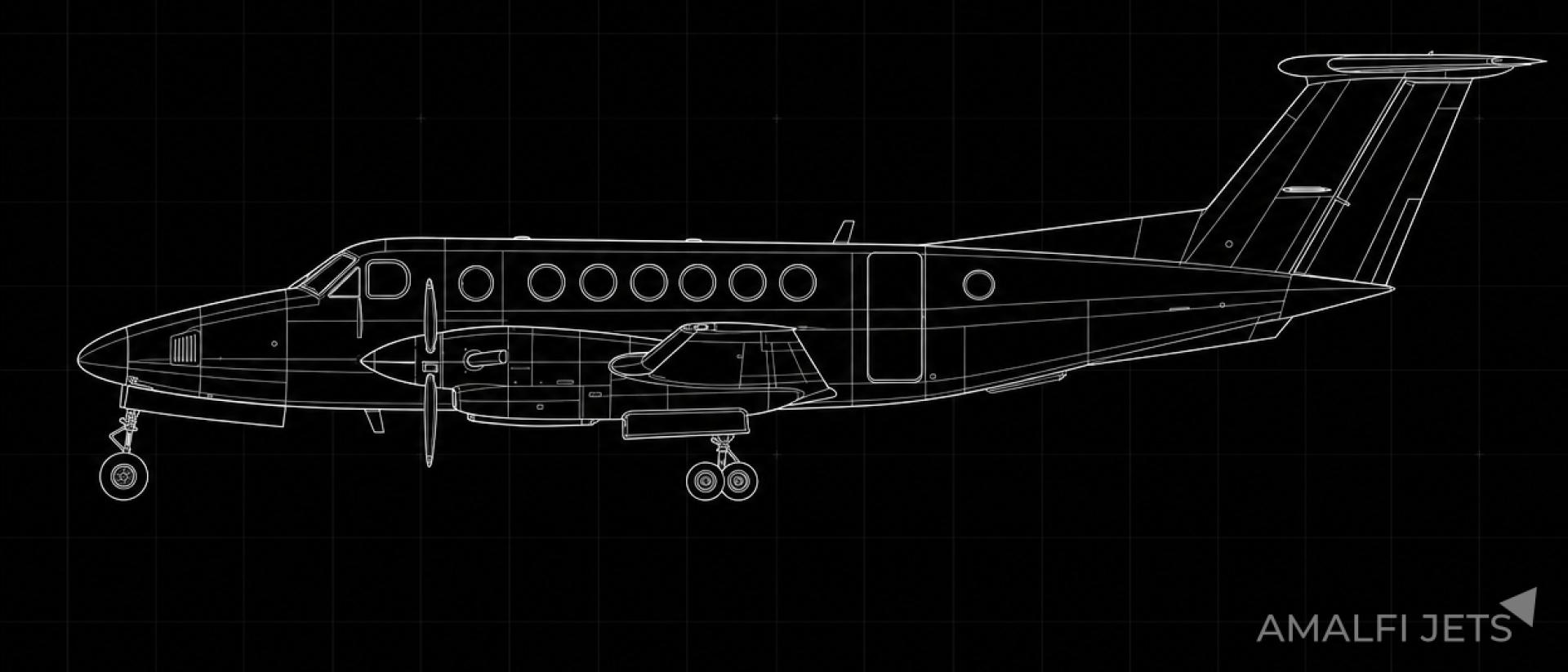 King Air B200GT technical schematic