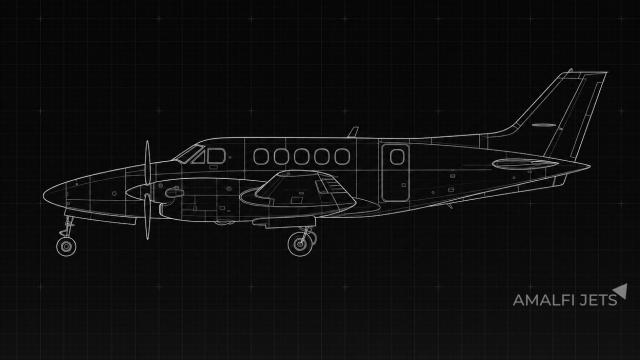 King Air C90GTi technical schematic