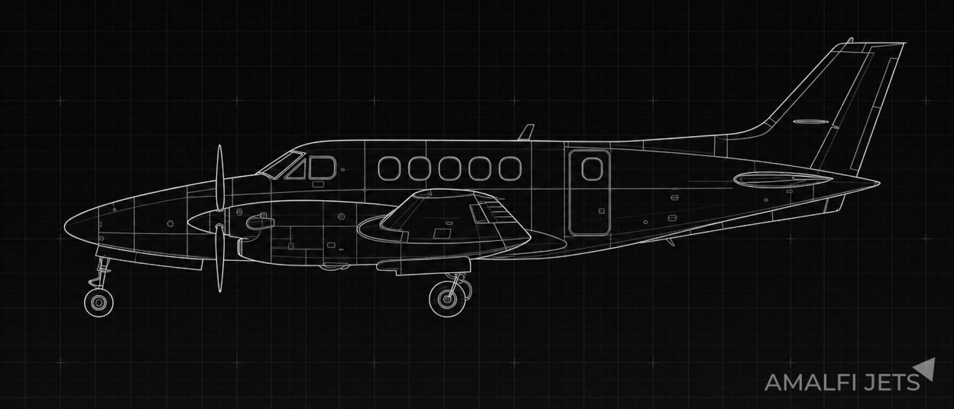 King Air C90GTi technical schematic