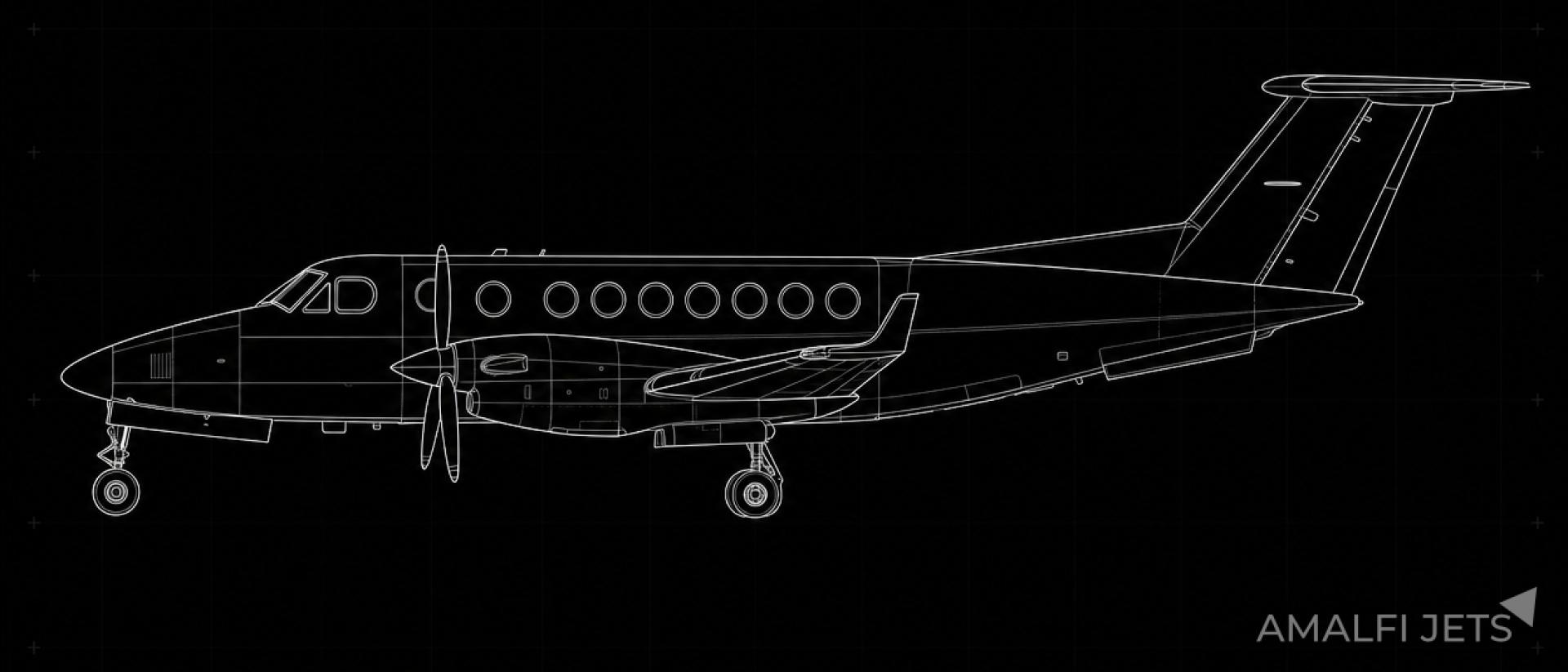King Air 350i technical schematic