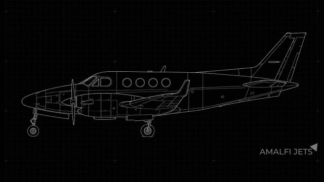 King Air C90GTx technical schematic