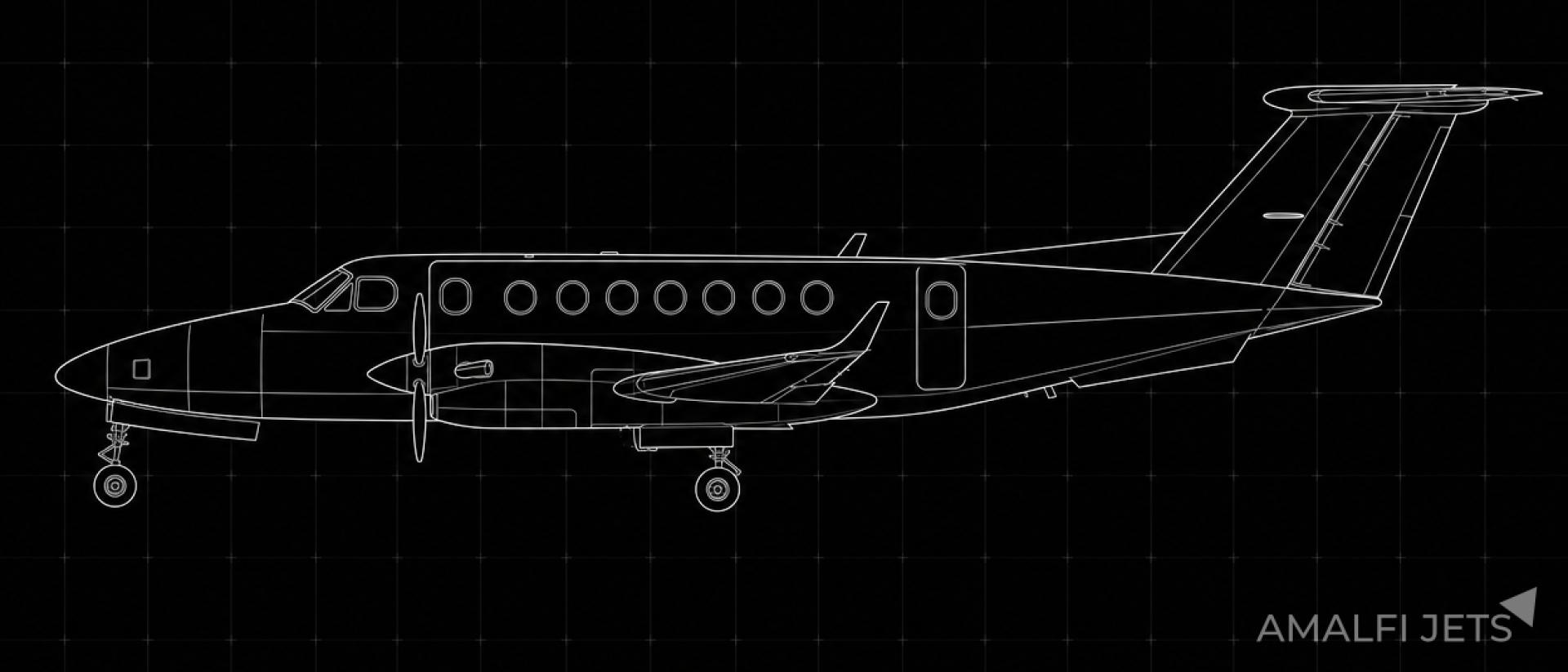 King Air 250 technical schematic
