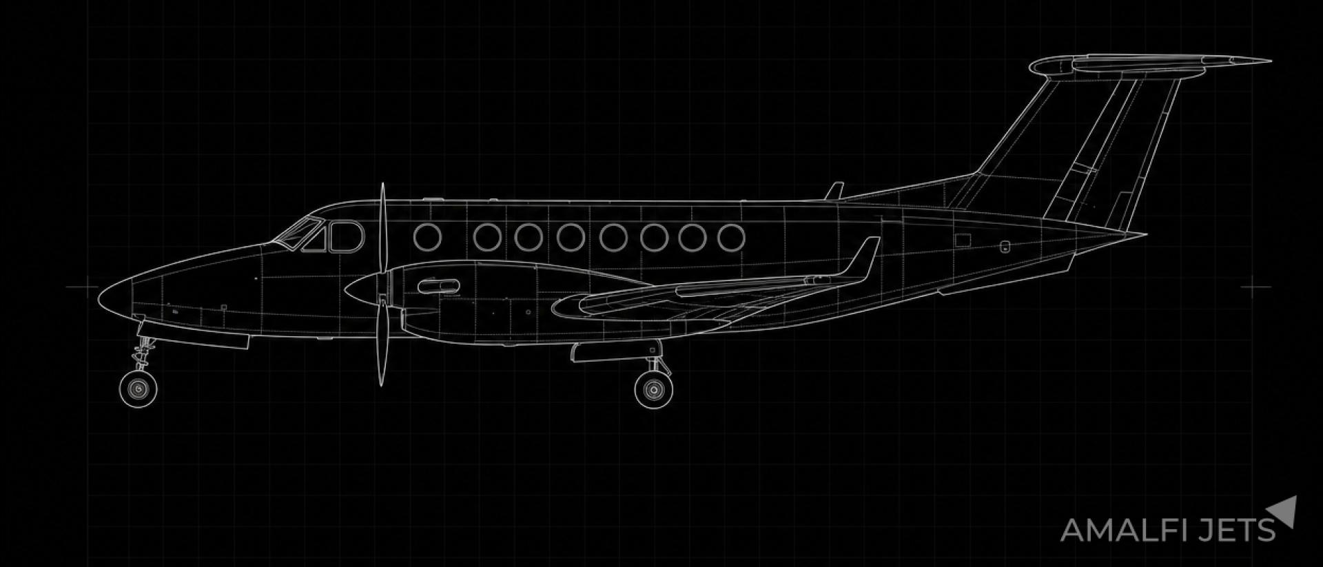 King Air 360 technical schematic