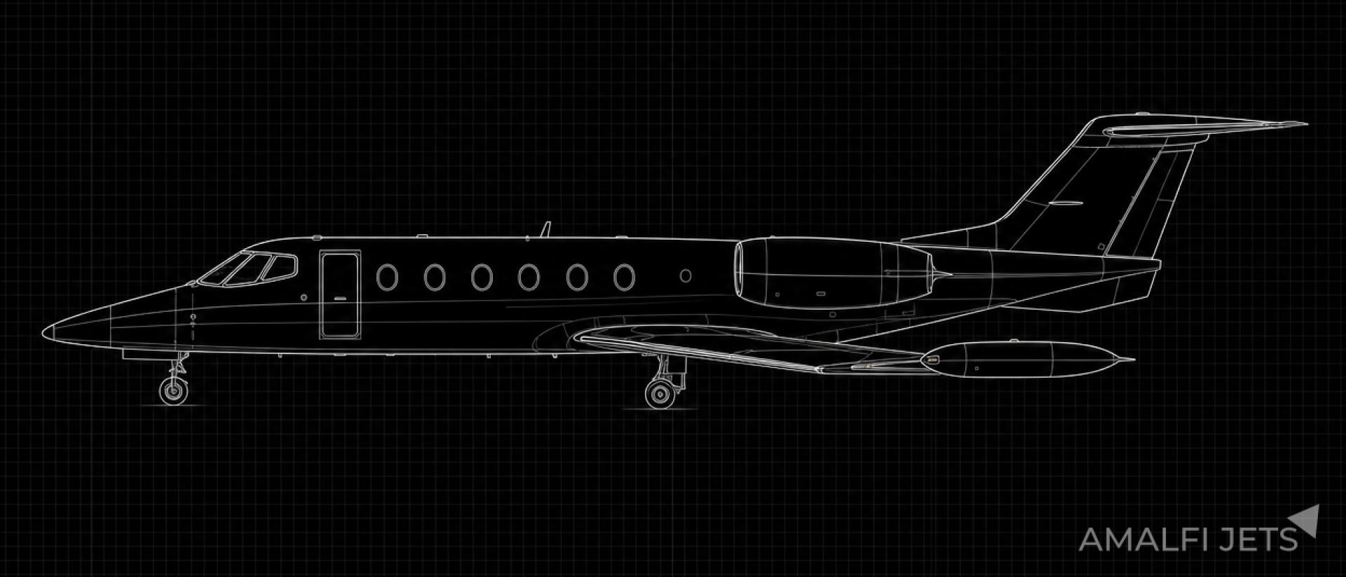 Learjet 35A technical schematic