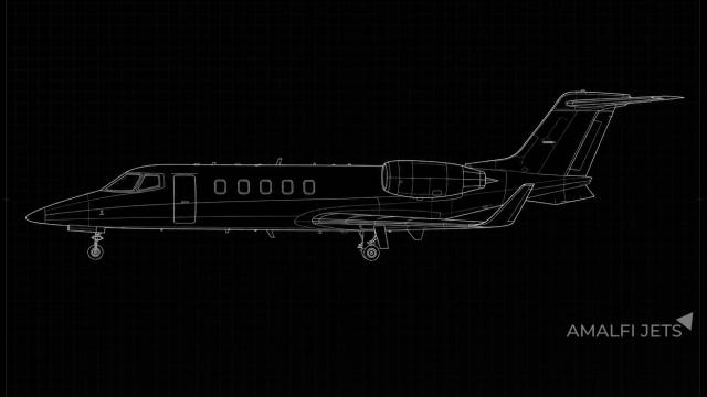 Learjet 55C technical schematic