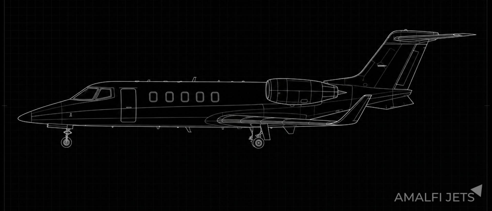 Learjet 55C technical schematic