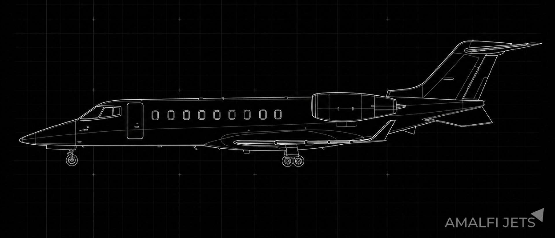 Learjet 60XR technical schematic