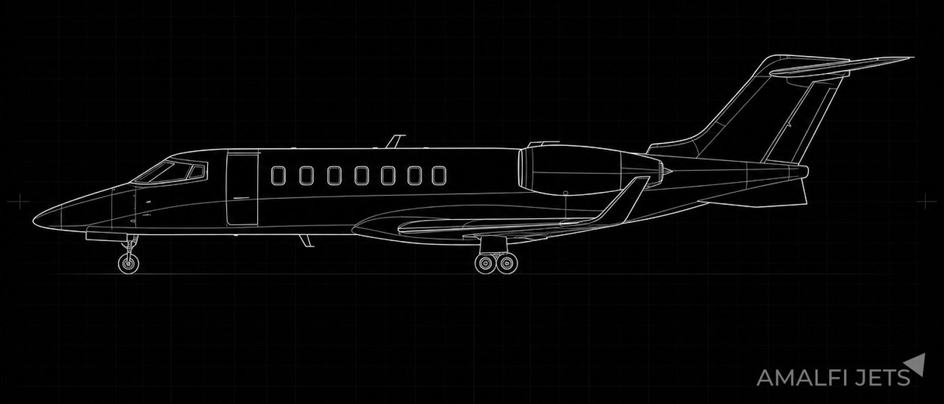 Learjet 40XR technical schematic