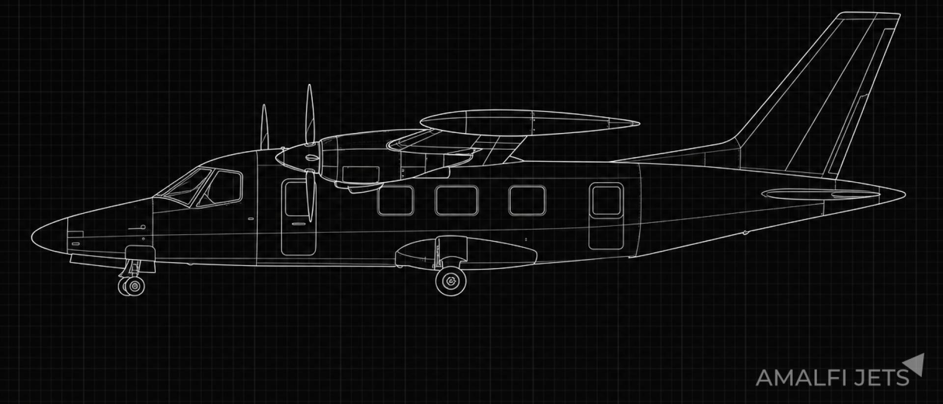Mitsubishi MU-2L technical schematic