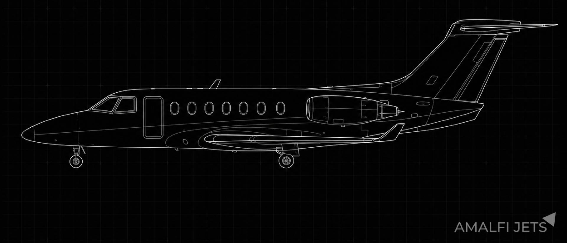 Nextant 400XTi technical schematic