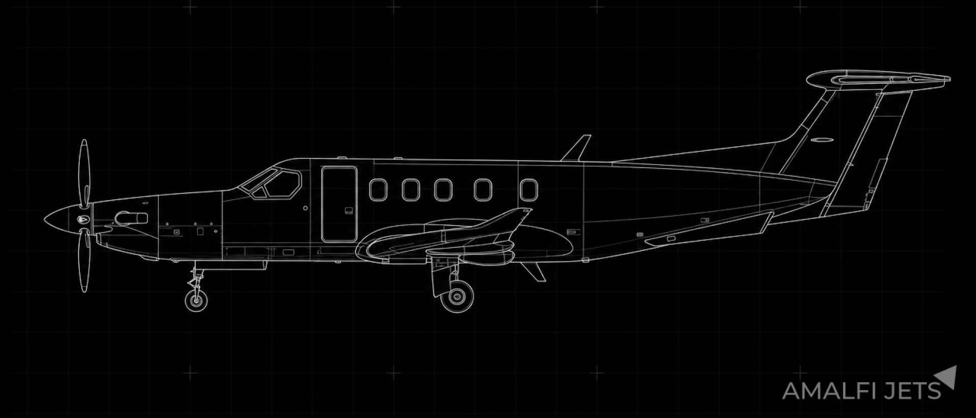 Pilatus PC-12/45 technical schematic