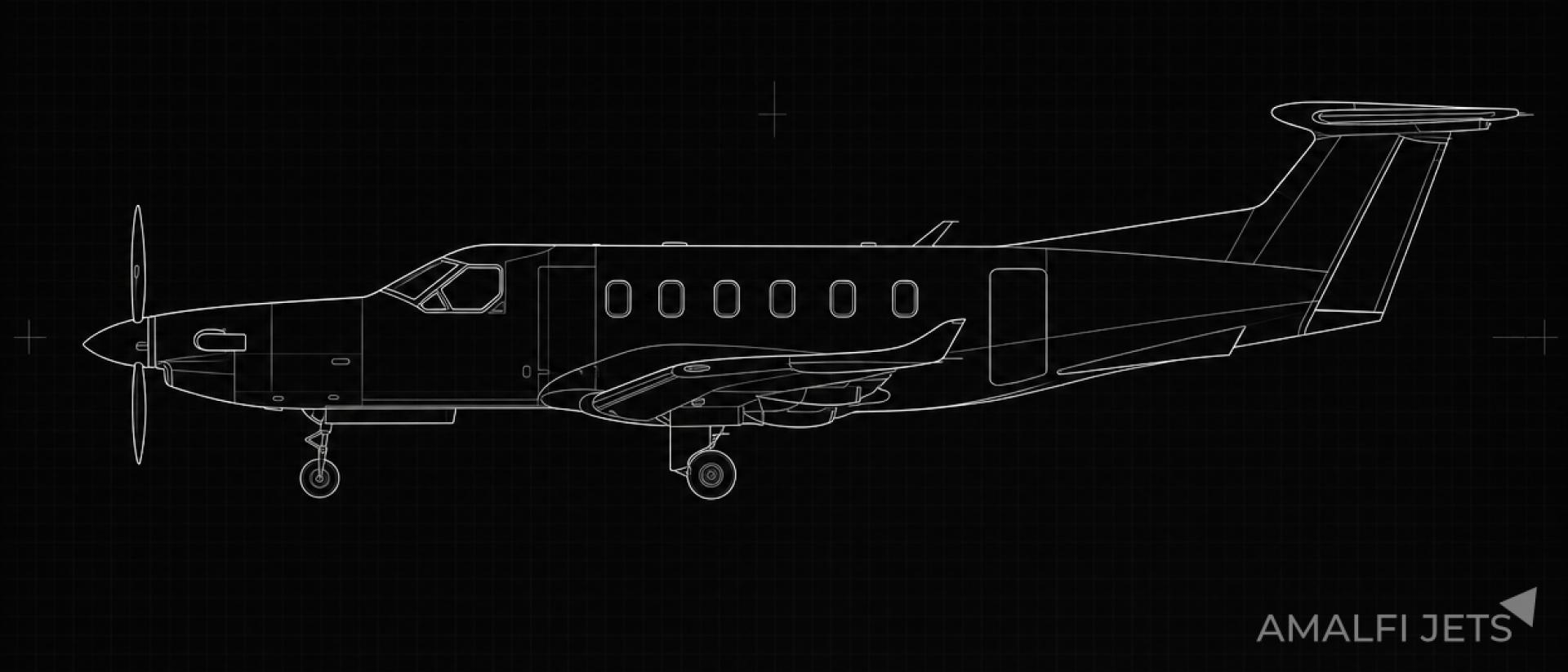 Pilatus PC-12 NG technical schematic